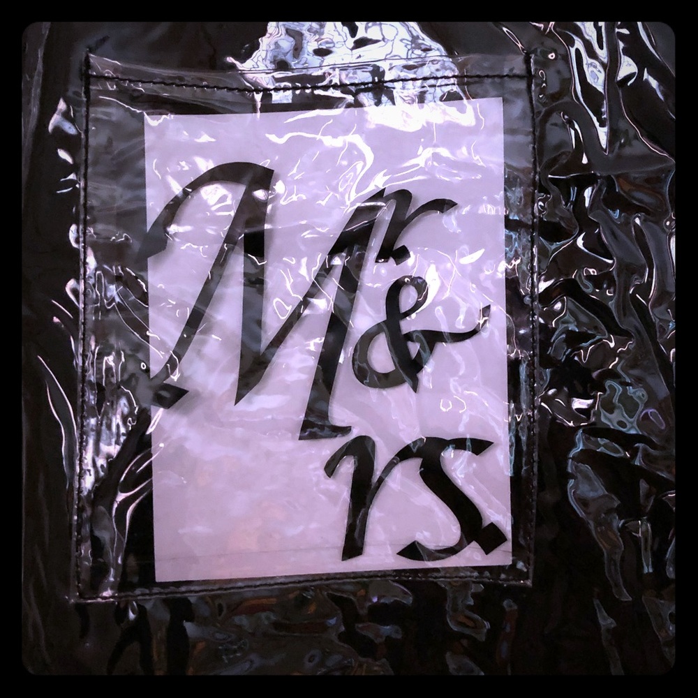 Clear Mr&Mrs Full Garment Bag